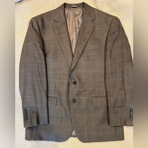 Ralph Lauren Blazer Sport Coat Like New Condition Wool Silk Gray